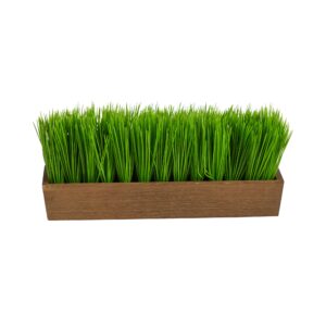 12 Inch Artificial Grass Plant Decorative Planter Faux Greenery Office Decor