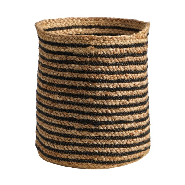 Handmade Natural Jute Basket 13.5 Inch Rustic Planter Boho Decor