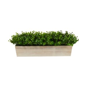 19 Inch Eucalyptus Artificial Plant Green Leaves Decorative Planter Indoor Decor
