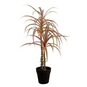 2 Foot Artificial Dracaena Marginata Plant Lifelike Indoor Desktop Decor