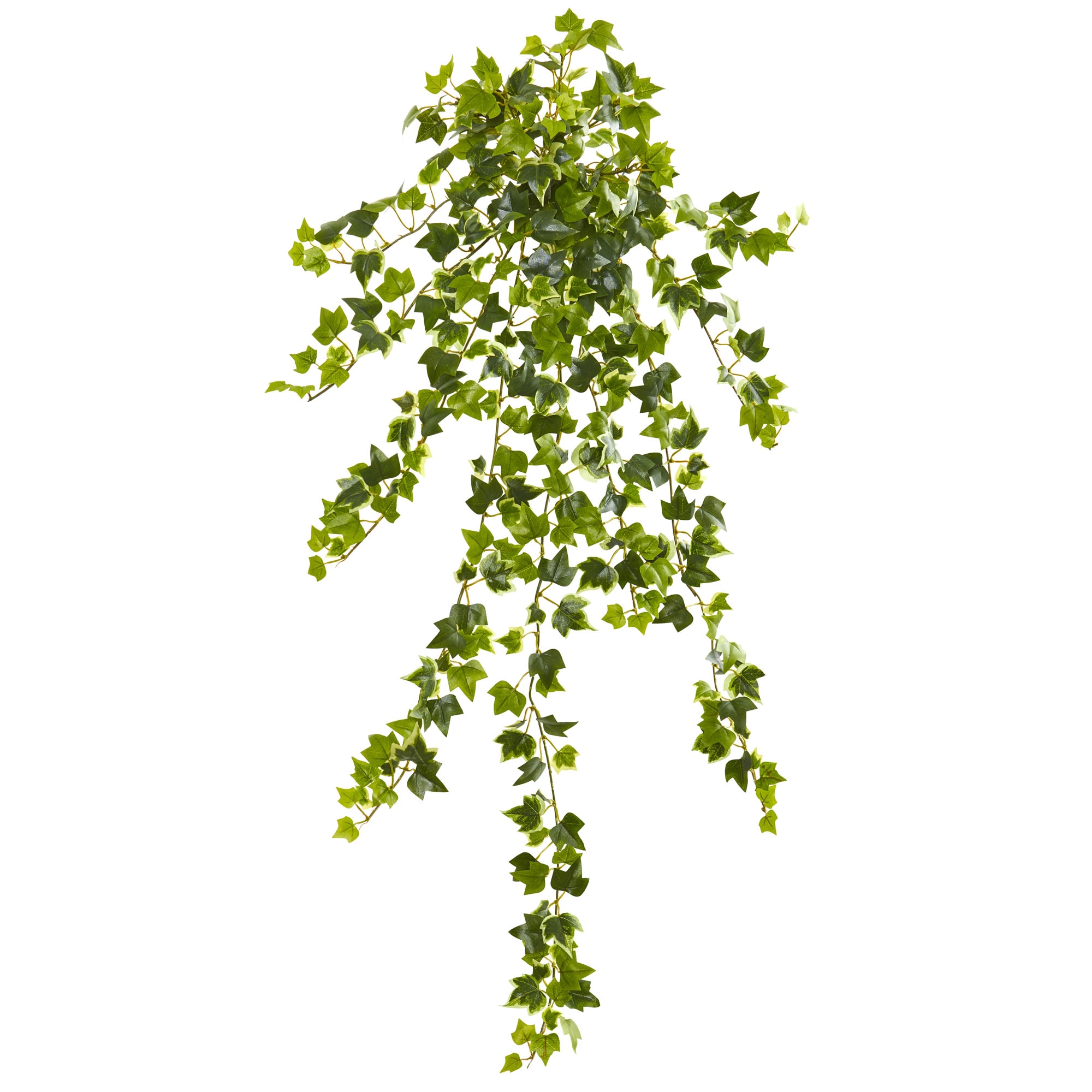 35 Inch Ivy Artificial Hanging Plant Set of 4 Realistic Green Foliage Decor