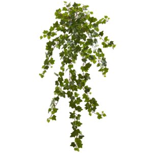 36 Inch Curly Ivy Artificial Hanging Plant Set of 3 Decorative Greenery