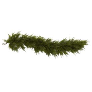 60 Inch Cedar Garland 5 Ft Lush Greenery Decorative Rope for Home Decor