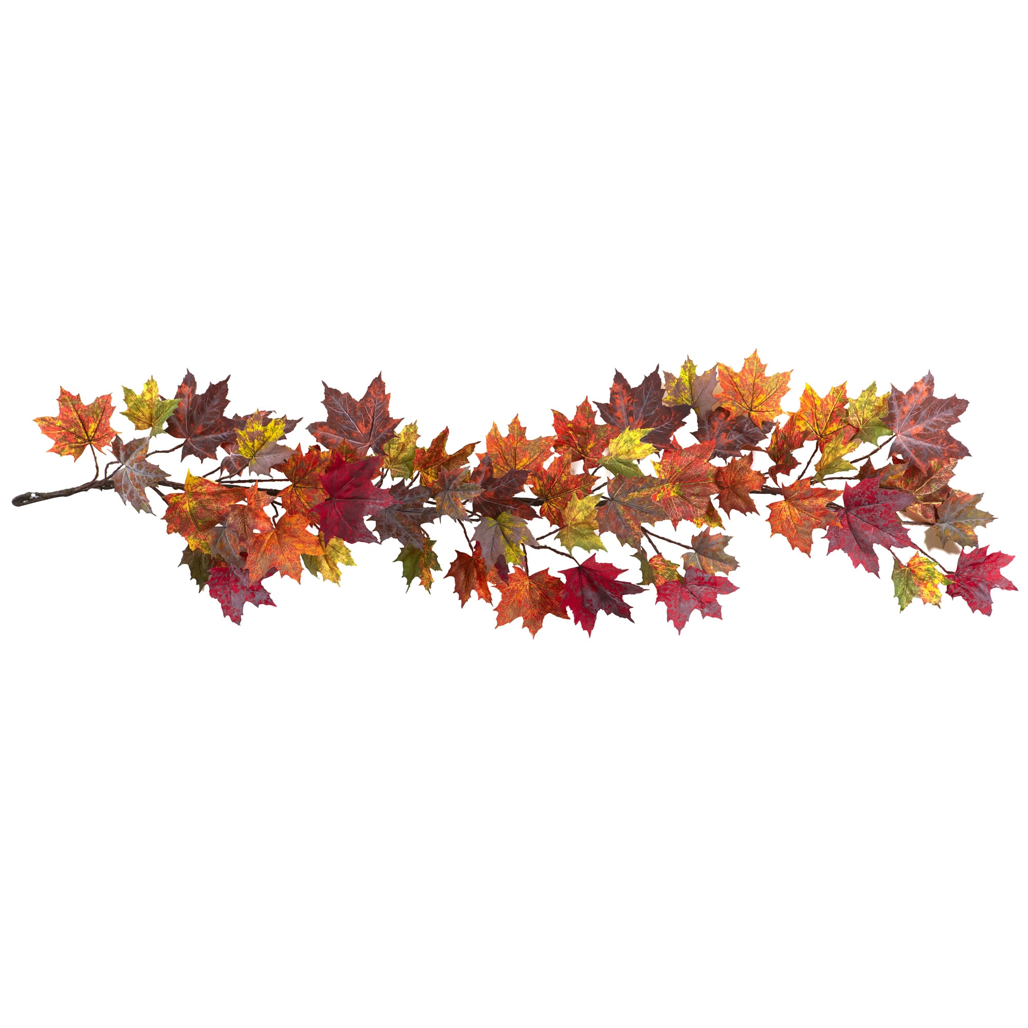 60 Inch Maple Leaf Garland Autumn Decor Fall Leaves Multicolor 60in