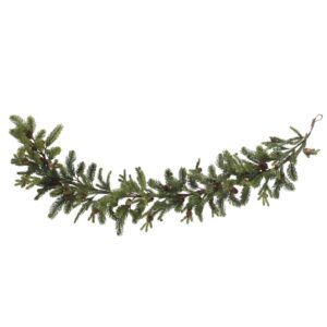 60 Inch Pine and Pinecone Garland Faux Greenery Holiday Decor Traditional Style