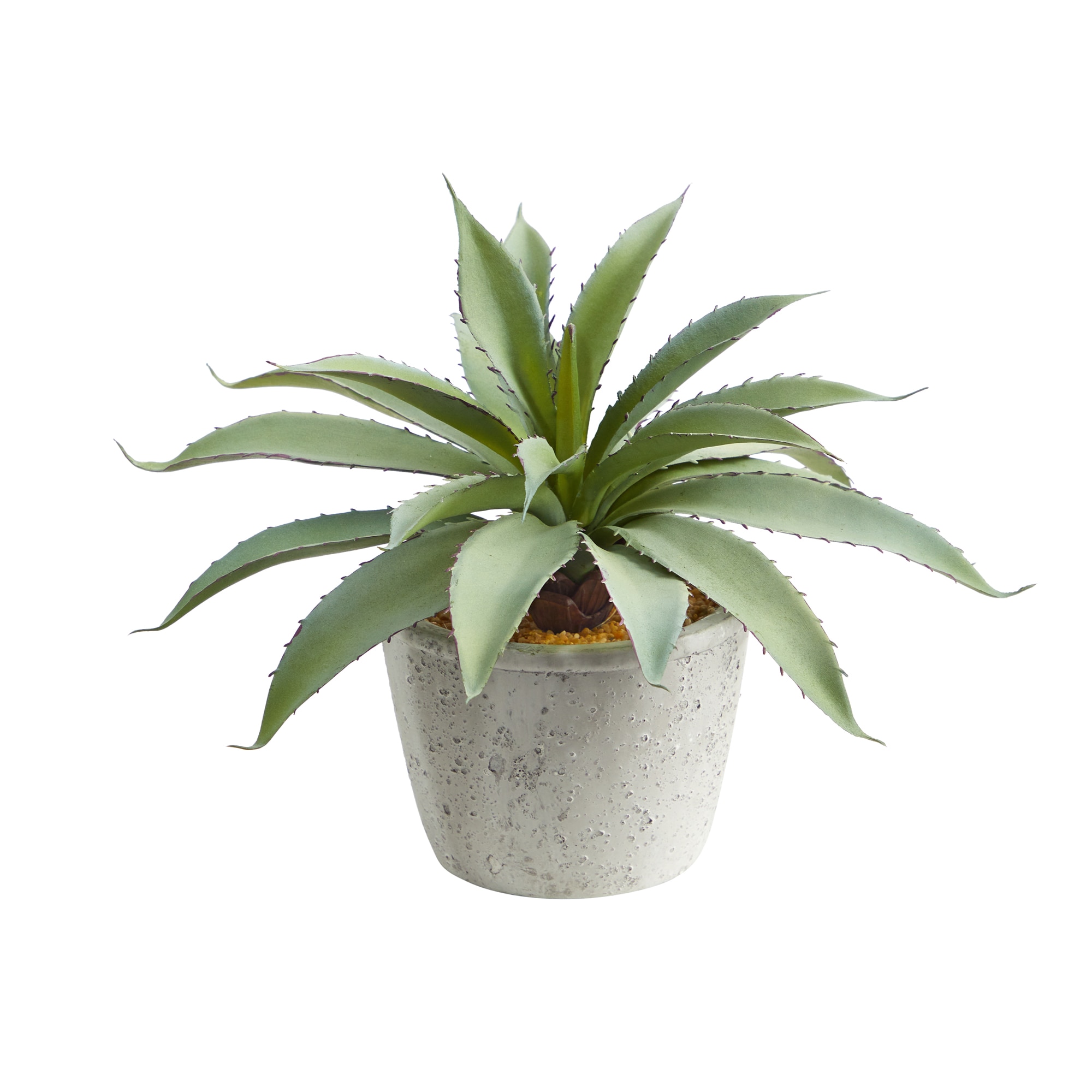 9 Inch Aloe Succulent Artificial Plant Lifelike Variegated Leaves Decor