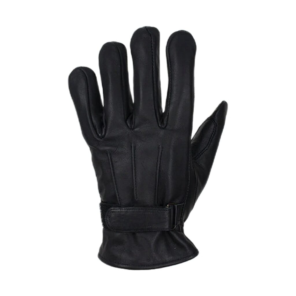 Ladies' Black Naked Leather Gloves