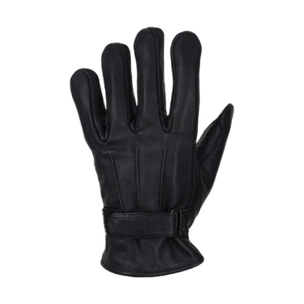 Ladies' Black Naked Leather Gloves