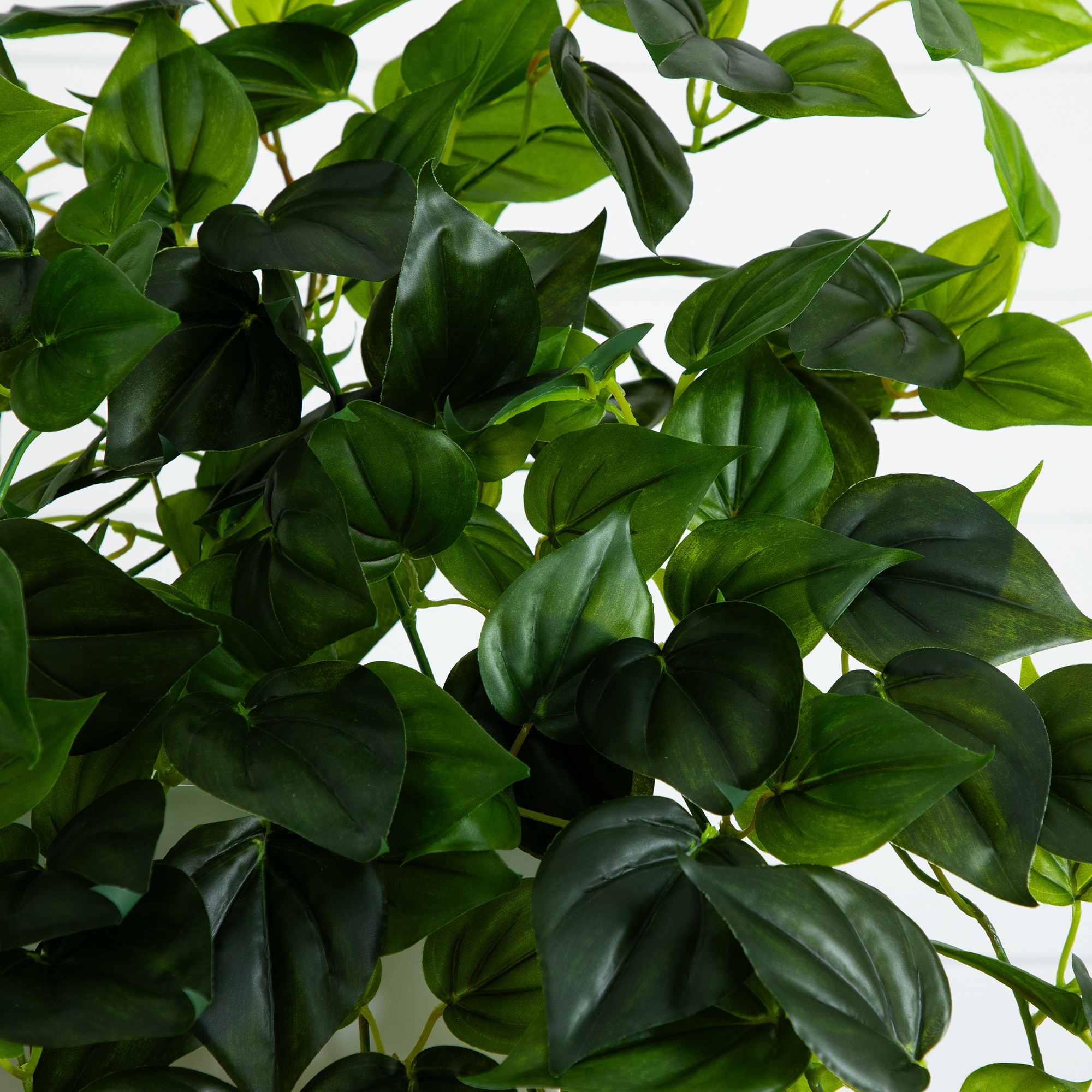 32 Inch Philo Hanging Bush Plant Set of 2 UV Coated Indoor Outdoor Decor - Image 3