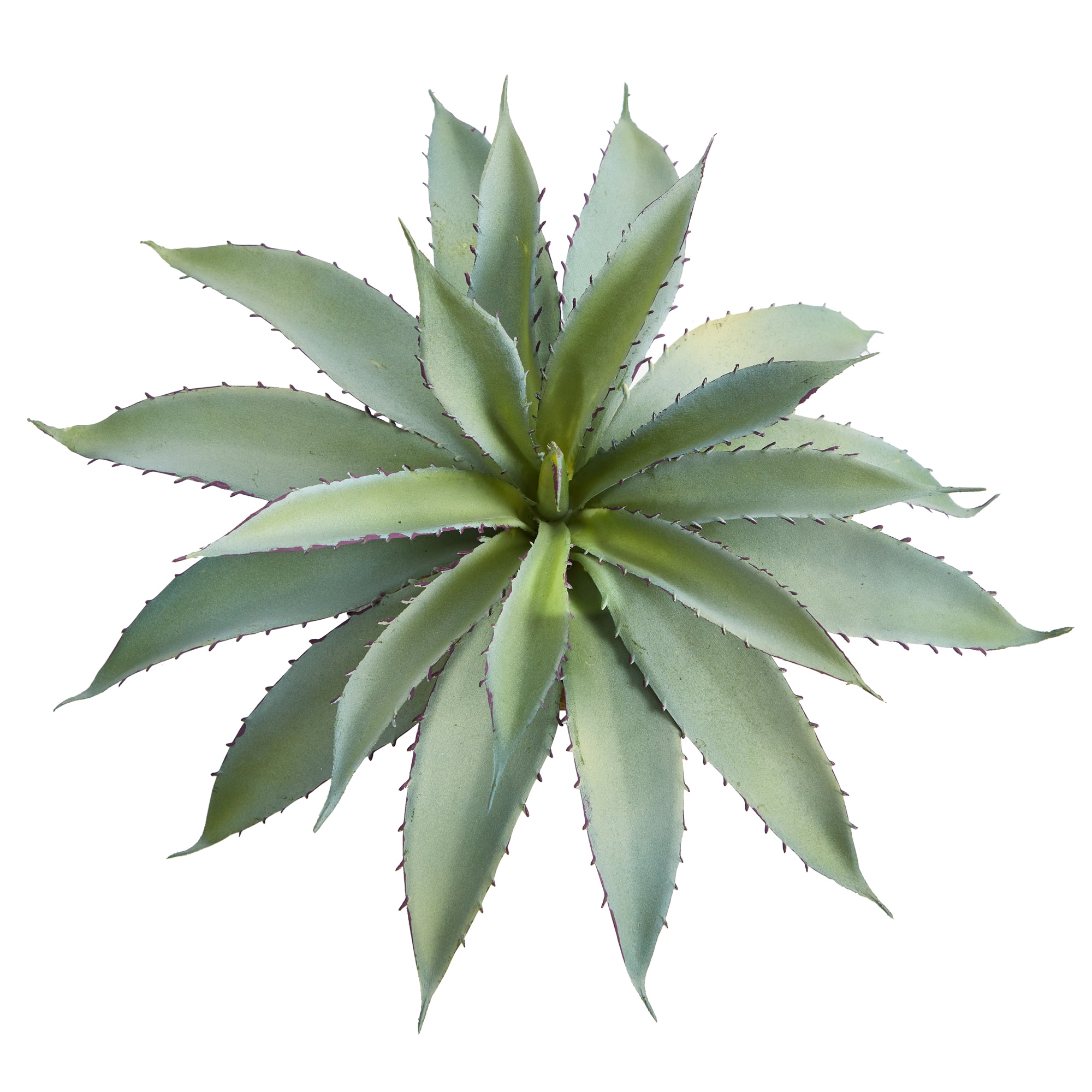 9 Inch Aloe Succulent Artificial Plant Lifelike Variegated Leaves Decor - Image 3
