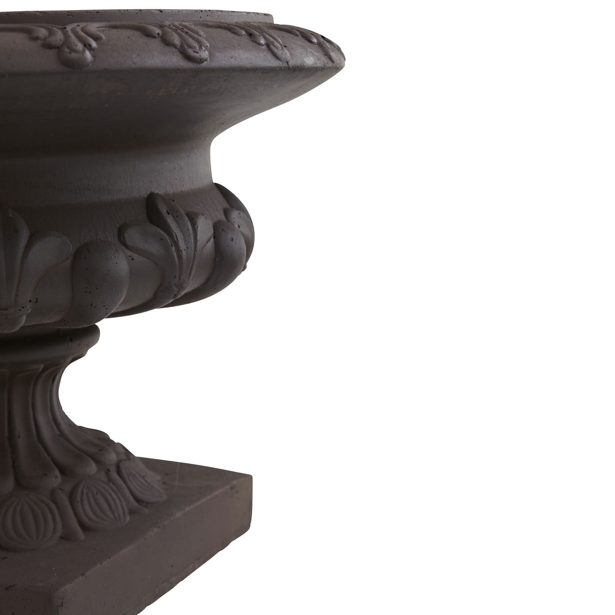 12.5 Inch Iron Finished Decorative Urn Indoor Outdoor Planter Tall Stylish - Image 4