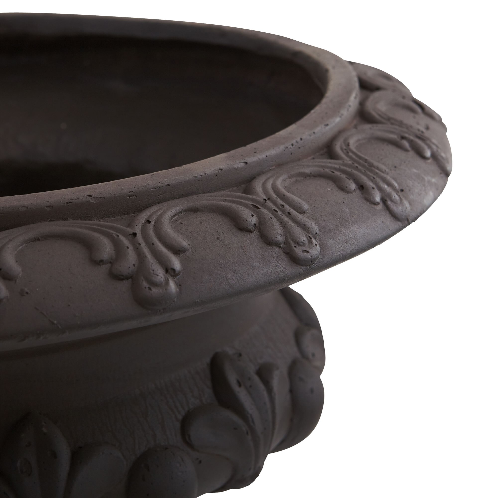 12.5 Inch Iron Finished Decorative Urn Indoor Outdoor Planter Tall Stylish - Image 5