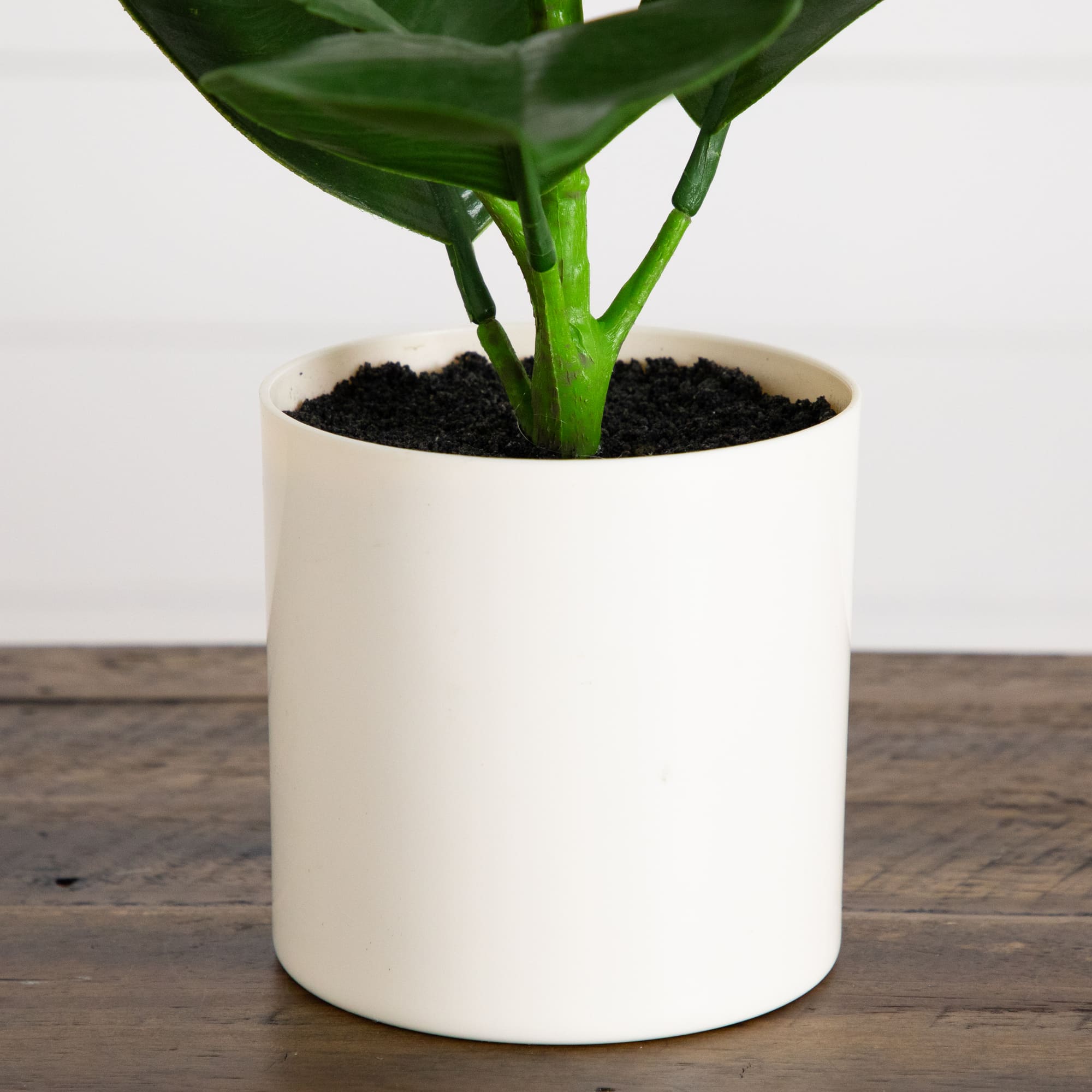20-In Artificial Fiddle Leaf Fig Plant with Vanilla Plastic Planter Indoor Decor - Image 5