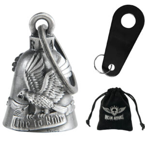 Motorcycle Bell Eagle Live to Ride Chrome Bike Accessory