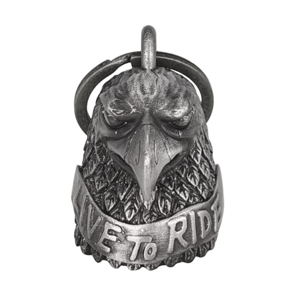 Motorcycle Bell Dream Apparel Eagle Head Live To Ride Metal Bike Accessory
