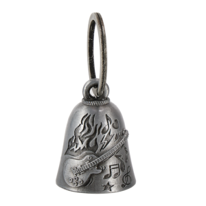 Motorcycle Bell Dream Apparel Flaming Guitar Magnesium Alloy Good Luck Charm