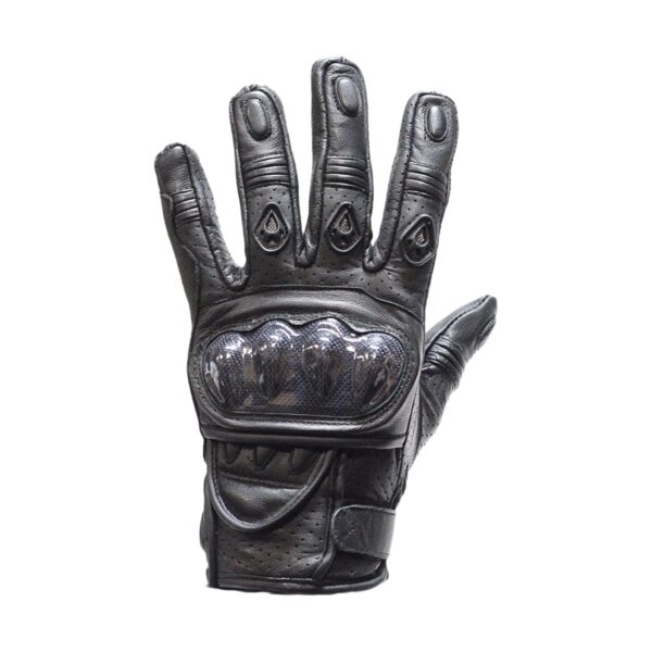 Men's Padded Black Racing Gloves