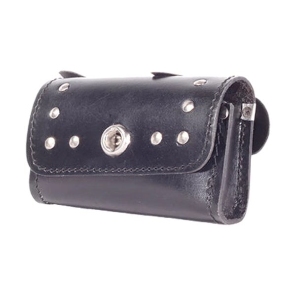 Motorcycle Windshield Bag with Stud & Turn Knob To Close Flap