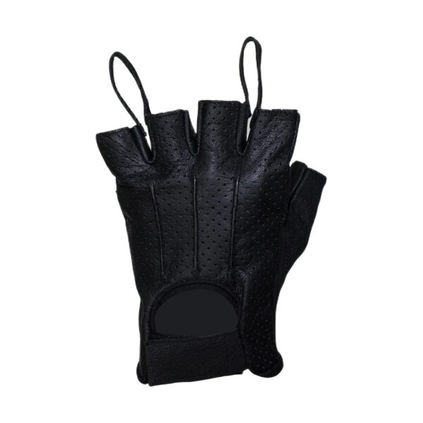 Nappa Leather Fingerless Riding Gloves