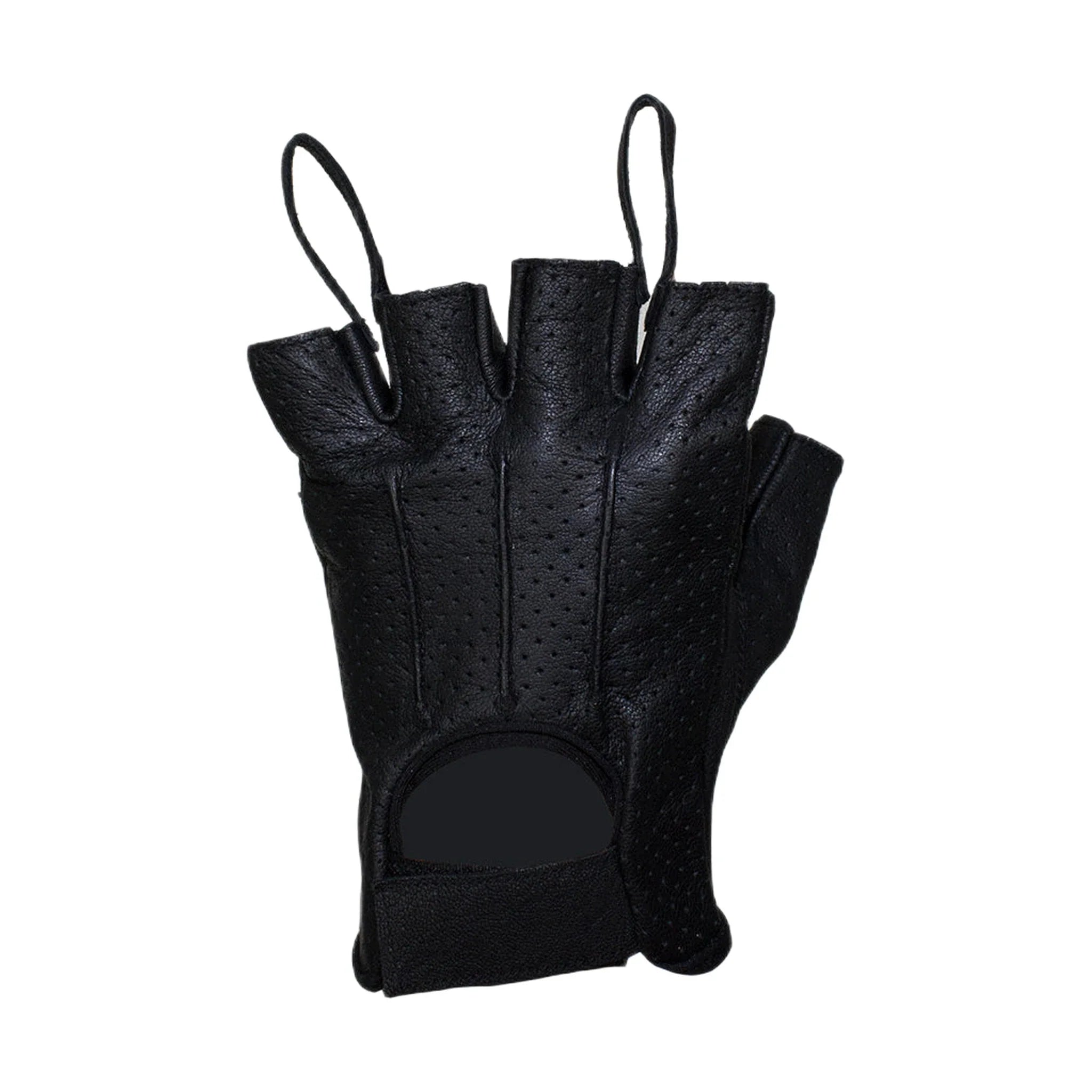 Nappa Leather Fingerless Riding Gloves
