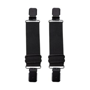 Plain Black Alligator Boot Clips