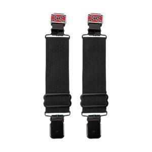 Southern Flag Alligator Boot Clips