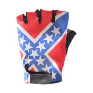 Southern Flag Fingerless Motorcycle Gloves