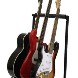 Zenison 3 Instrument Guitar Stand Display Rack Folding Padded All Guitars