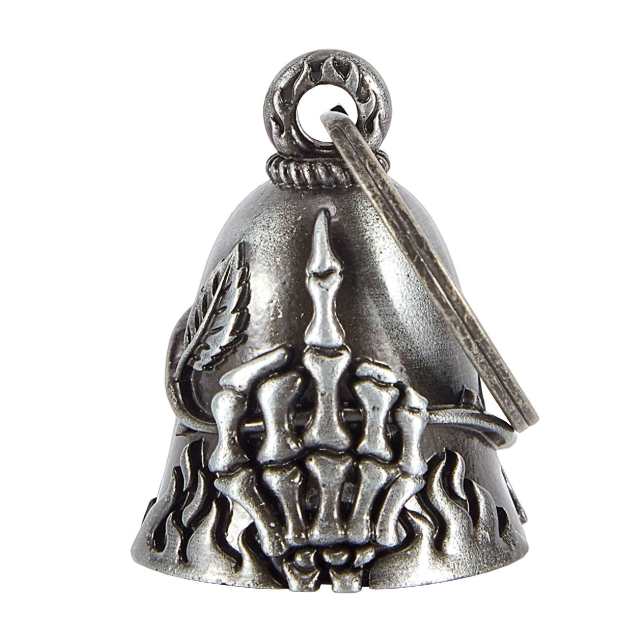 Motorcycle Bell Dream Apparel Middle Finger Rose 3D Zinc Alloy Good Luck
