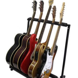 Multi 5 Guitar Stand Display Rack Padded Folding Acoustic & Electric Guitars