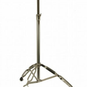Straight Cymbal Stand 5' Heavy Duty Chrome Double Braced Tripod Anti Skid