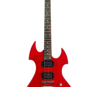 Electric 6 String Guitar Solid Wood Body Bolt-On Neck Right Handed Deep Red