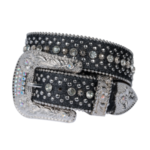 Rhinestone Crystal Belt Dream Apparel Faux Leather Medium Large XL Waist