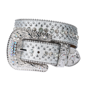 Rhinestone Crystal Belt Dream Apparel Faux Leather Medium Large XL Sizes
