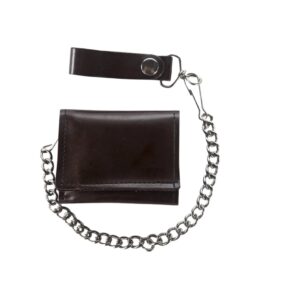 Biker Tri Fold Motorcycle Chain Wallet