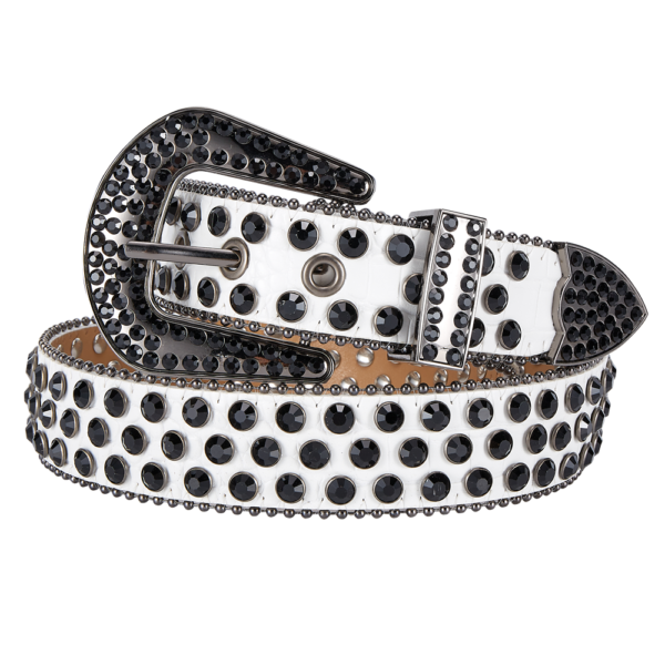Western Rhinestone Belt Dream Apparel Premium Bling Crystal Faux Leather