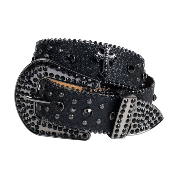 Western Rhinestone Belt Men Women Dream Apparel Medium Large XL Faux Leather