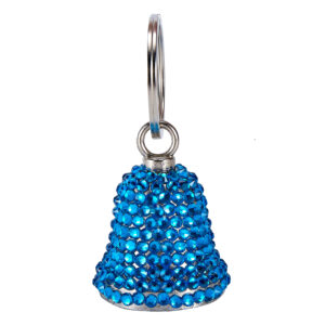 Motorcycle Bell Dream Apparel Blue Crystals Handcrafted Lucky Charm
