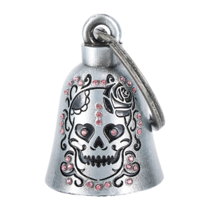 Motorcycle Bell Dream Apparel Skull Pink Rhinestone Good Luck Lightweight