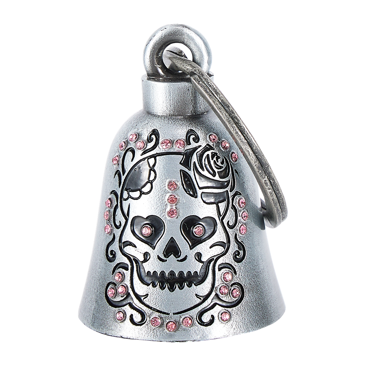 Motorcycle Bell Dream Apparel Skull Pink Rhinestone Good Luck Lightweight