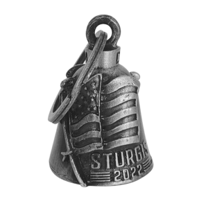 Motorcycle Bell Sturgis USA Flag Design Classic Biker Accessory