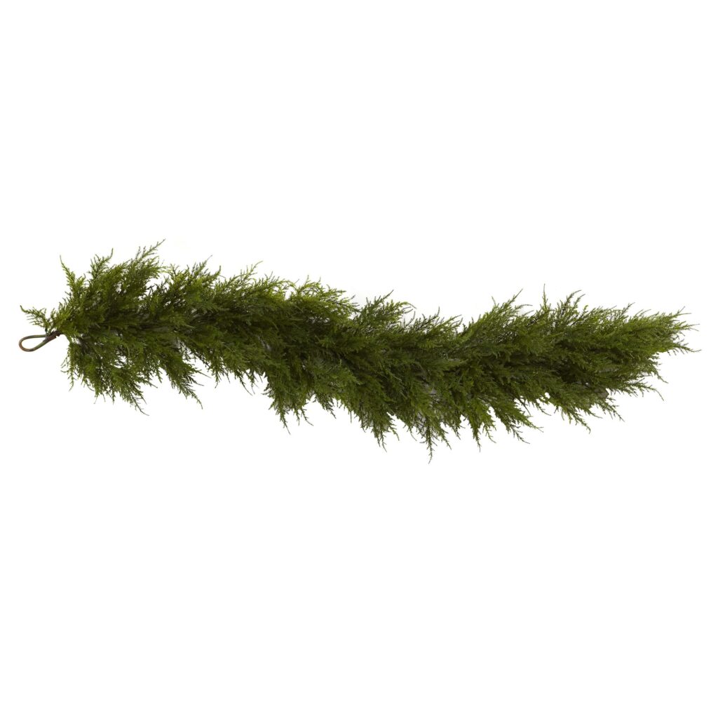 60 Inch Cedar Garland 5 Ft Lush Greenery Decorative Rope for Home Decor