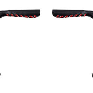 Leather Motorcycle Brake Clutch Lever Covers Skull Fringe Black Red