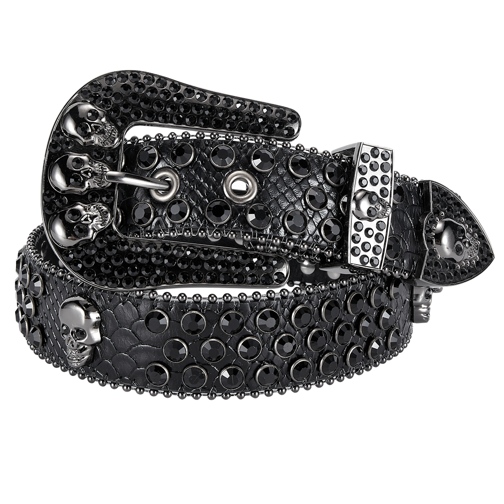 Western Rhinestone Crystal Belt Dream Apparel Bling Faux Leather 30-42 Inch