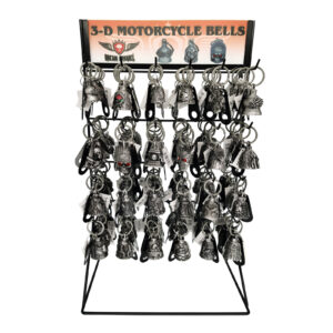 Motorcycle Bell Display Stand with 96 Assorted Bells Including Sturgis 2022