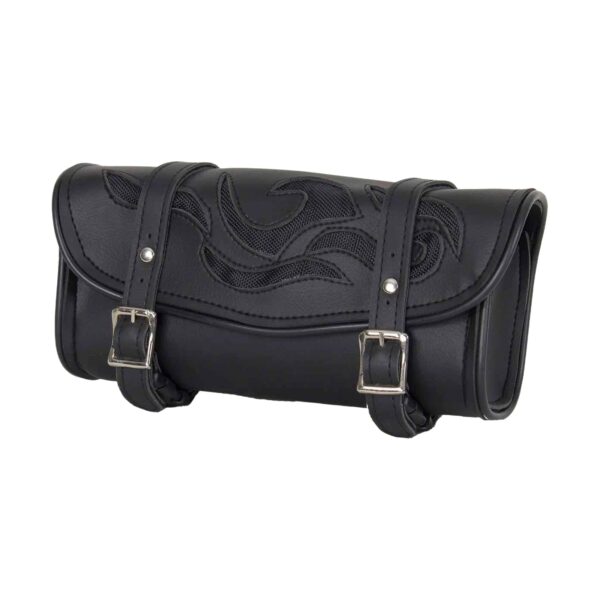 10 Inch Motorcycle Tool Bag with Flames
