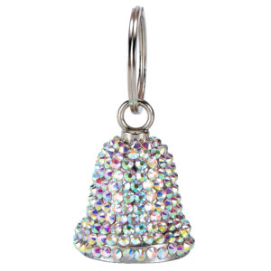 Motorcycle Bell Handcrafted Multi Color Crystal Bling Decor