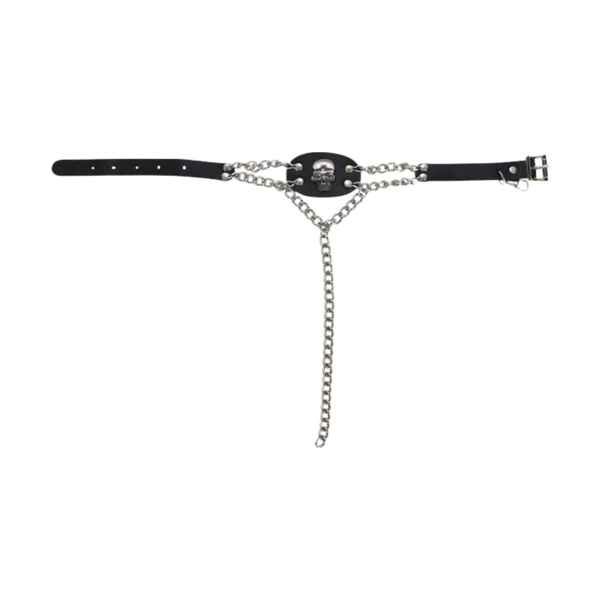 Chrome Skull Boot Chain