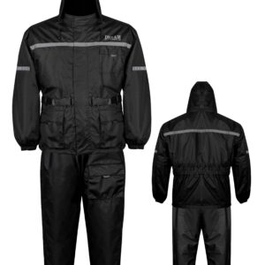 Rain Suit Dream Apparel 2-Piece Black Waterproof Jacket and Pants