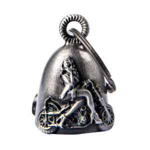 Motorcycle Biker Girl Bell Dream Apparel 3D Magnesium Alloy Good Luck Charm